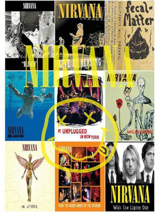 Takeposition Nirvana Albums Ανδρικό T-shirt Λευκό με Στάμπα