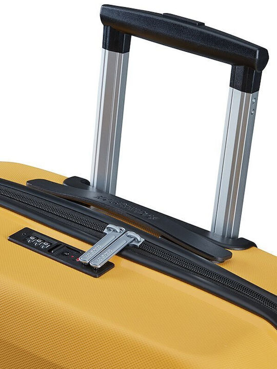 American Tourister Air Move Spinner Large Hard Yellow Suitcase With 4 Wheels Height 75cm