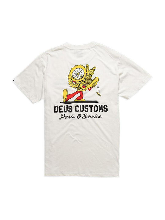 TRICOU BUSH MECANICI TEE VINTAGE ALB | DEUS EX MACHINA