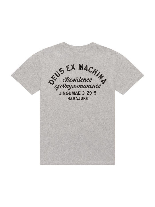 T-SHIRT TOKYO ADDRESS TEE GREY MARLE | DEUS EX MACHINA