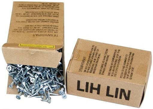 Lih Lin MDF Screw Phillips Galvanized with Diameter M3.5 and Length 25mm 1000pcs