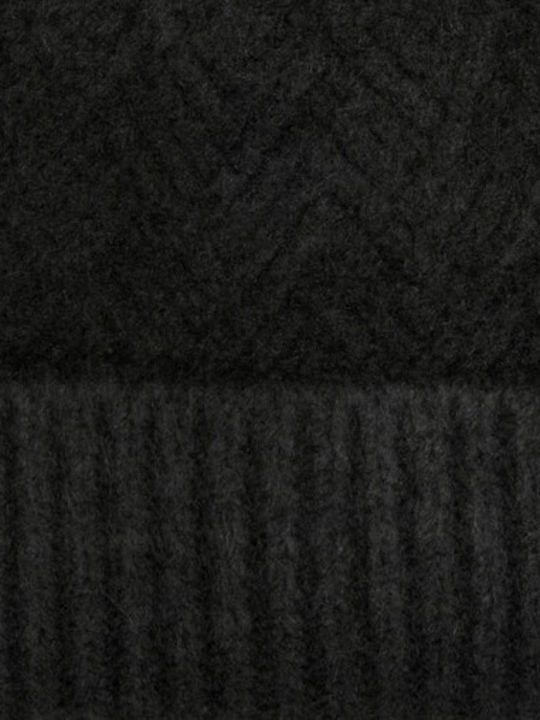 Pom Pom Beanie Γυναικείος Σκούφος σε Μαύρο χρώμα