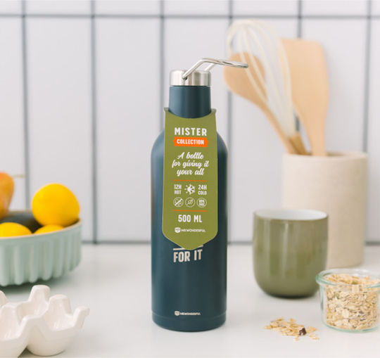 Mr. Wonderful Ok Let's Go for It Μπουκάλι Θερμός Ανοξείδωτο BPA Free 500ml Πολύχρωμο