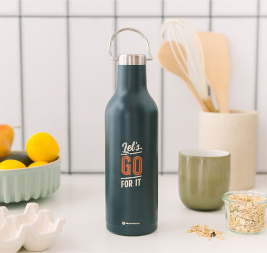 Mr. Wonderful Ok Let's Go for It Μπουκάλι Θερμός Ανοξείδωτο BPA Free 500ml Πολύχρωμο