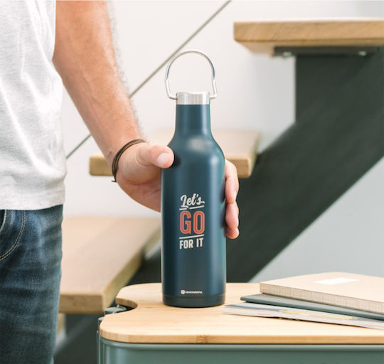 Mr. Wonderful Ok Let's Go for It Μπουκάλι Θερμός Ανοξείδωτο BPA Free 500ml Πολύχρωμο