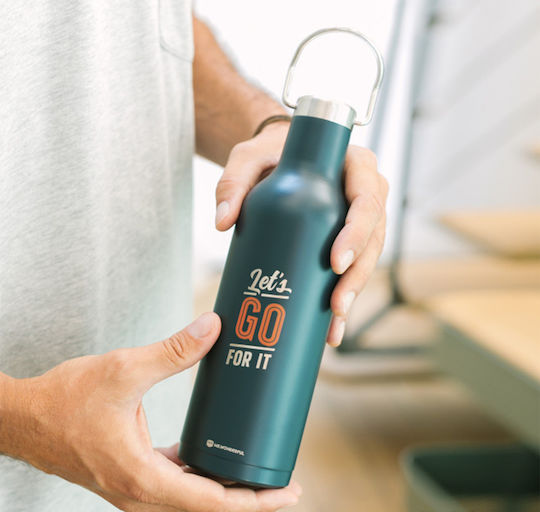 Mr. Wonderful Ok Let's Go for It Μπουκάλι Θερμός Ανοξείδωτο BPA Free 500ml Πολύχρωμο