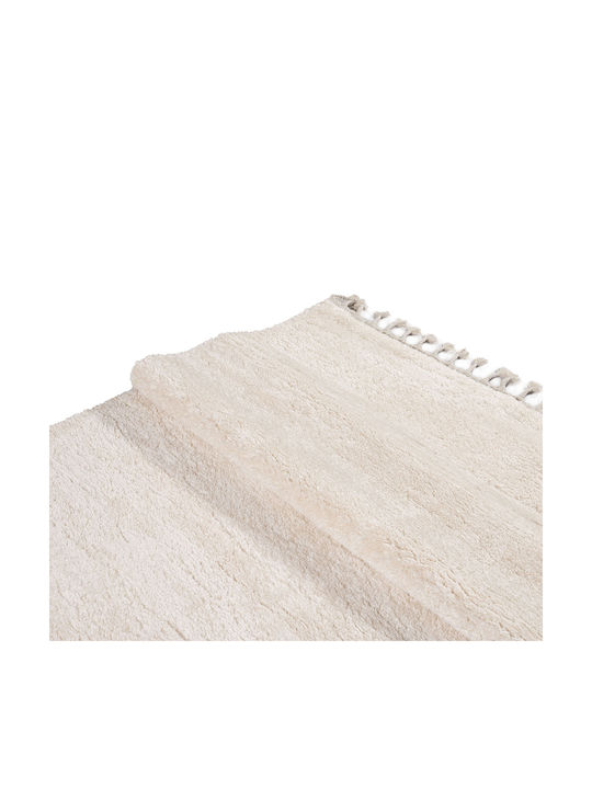 Polcarpet Soft Shaggy Bedroom Rugs Set Beige 3pcs