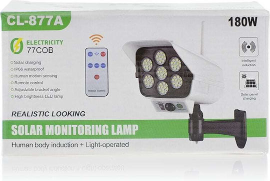 Dummy Überwachungskamera Solar mit LED-Beleuchtung