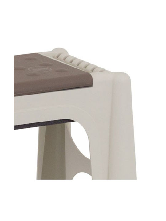 Plastic Garden Stool Outdoor J58 Beige 58x29x37cm