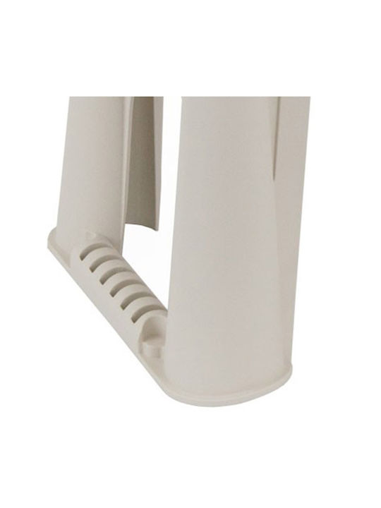 Plastic Garden Stool Outdoor J58 Beige 58x29x37cm