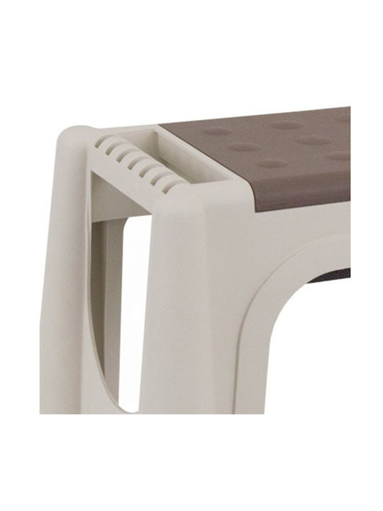 Plastic Garden Stool Outdoor J58 Beige 58x29x37cm