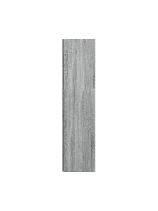 Γωνιακή Βιβλιοθήκη Γκρι Sonoma 33x33x132εκ.
