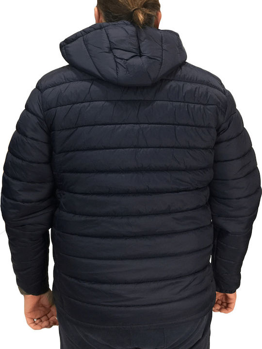 Χειμωνιάτικο Μπουφάν Puffer Navy Μπλε