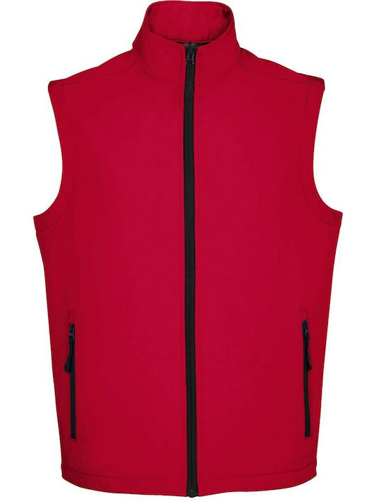 Race Αμάνικο Μπουφάν Softshell Αδιάβροχο και Αντιανεμικό Pepper Red