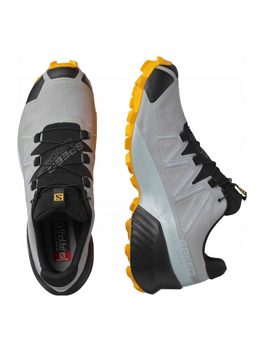 Speedcross 5 GTX Sport Shoes Trail Running Waterproof with Gore-Tex Membrane Monument / Black / Saffron
