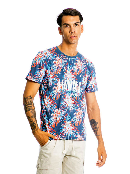 Paco & Co Ανδρικό T-shirt Λευκό Floral