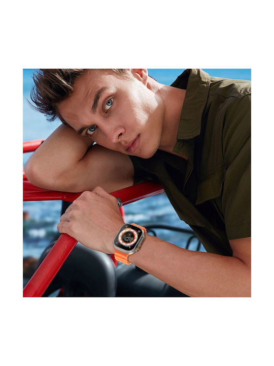 Tech-Protect IconBand Pro Armband Silikon Orange (Apple Watch 44/45/46mm/Ultra 49mm)