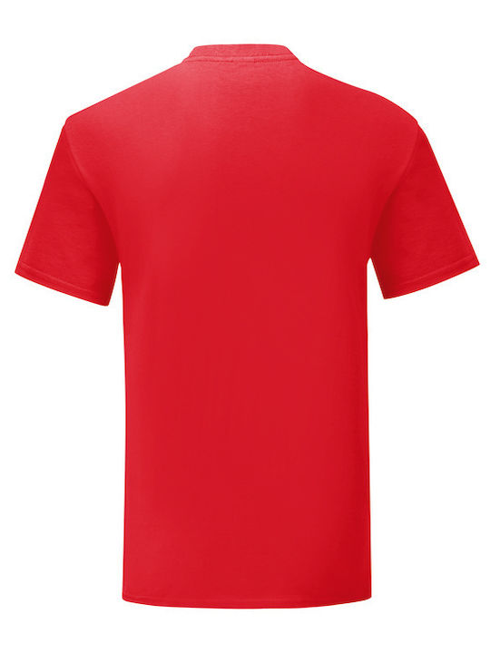 Fruit of the Loom Iconic 150 T Men's Short Sleeve Promotional T-Shirt Red