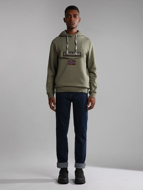 Burgee Wint 2 Sweatshirt with Hood Khaki