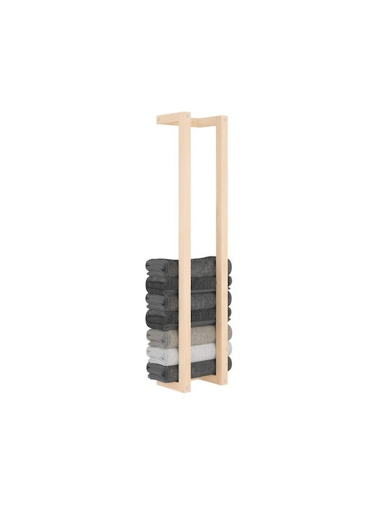 vidaXL Ράγα Μπάνιου Μονή Επιτοίχια με Βίδες ​110x110cm Καφέ