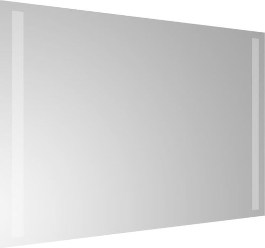 vidaXL Правоъгълена Банско Огледало LED Touch 40x60см