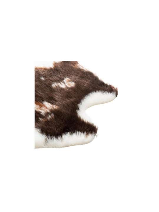 Covor Rectangular Brown - White