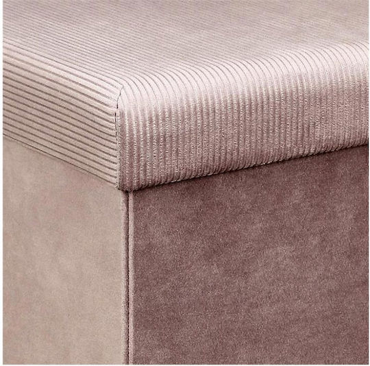 Stool For Living Room With Storage Space Pink 38x38x38cm Stool For Living Room With Storage Space Pink 38x38x38cm