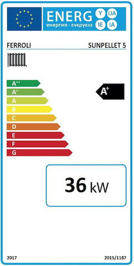 Ferroli SUNPELLET 5 Boiler Pellet cu arzător 30954kcal/h