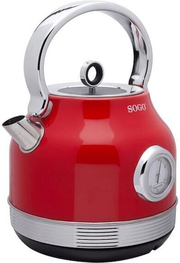 Sogo Електрическа Кана 1.8л 2200W Червена