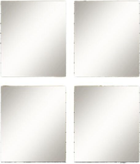 853799 Quadratischer Badezimmerspiegel Set 20x20cm