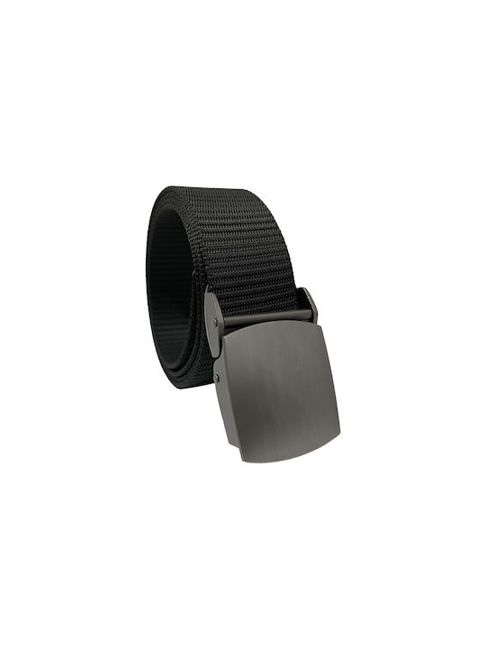Men's Fabric Webbing Belt Wide Belt Black