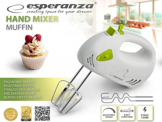 Esperanza Миксер Ръчен 125W Зелен