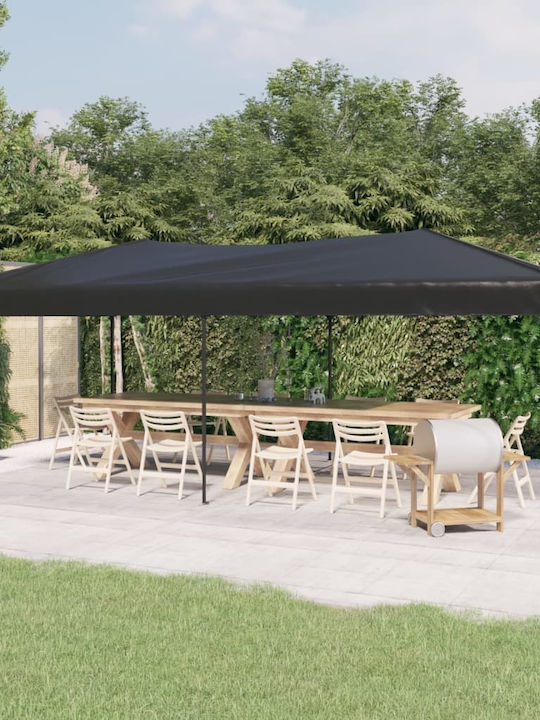 vidaXL Faltbarer Pavillon Garten Charcoal 3x6m