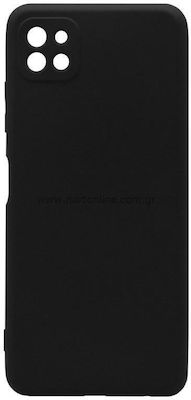 iNOS Liquid Silicone Back Cover Black (Galaxy A22 5G)