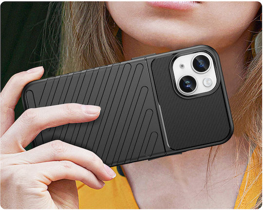 Hurtel Thunder Back Cover Silicone Black (iPhone 14)
