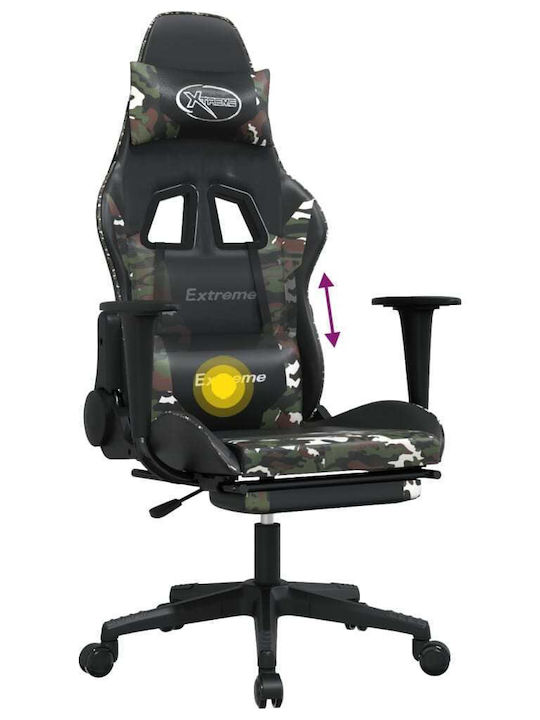 vidaXL 345468 Gaming Chair Green / Camo