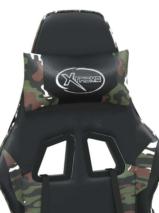 vidaXL 345468 Gaming Chair Green / Camo