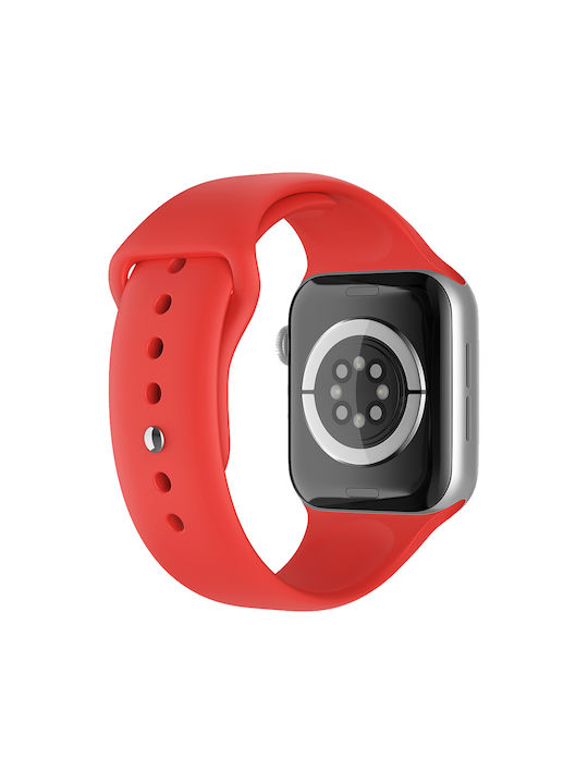 Sonique Soft Band Λουράκι Σιλικόνης Κόκκινο (Apple Watch 38/40/41mm)