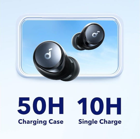 Soundcore by Anker Space A40 In-ear Bluetooth Handsfree Ακουστικά με Θήκη Φόρτισης Μαύρα