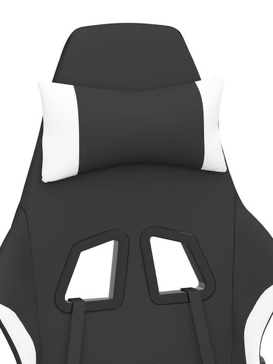 vidaXL 3143740 Scaun Gaming Negru/alb