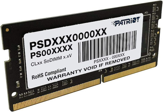 Patriot Signature 16GB DDR4 RAM mit Geschwindigkeit 2400 für Laptop