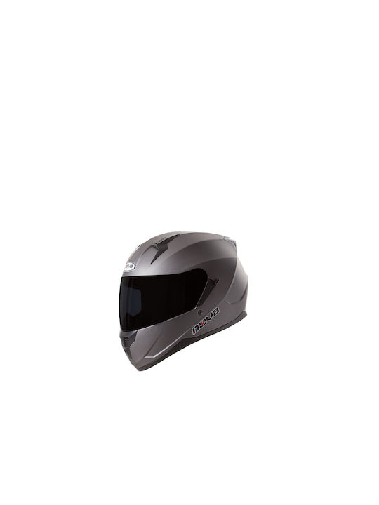 Nova Racing 330-DV Antracit Matt Motorradhelm Volles Gesicht