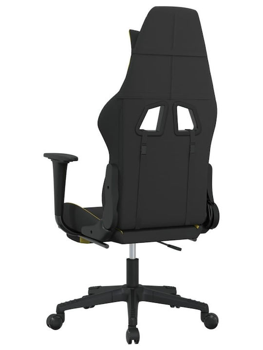 vidaXL 3143748 Gaming Chair with Footrest Black / Light Green