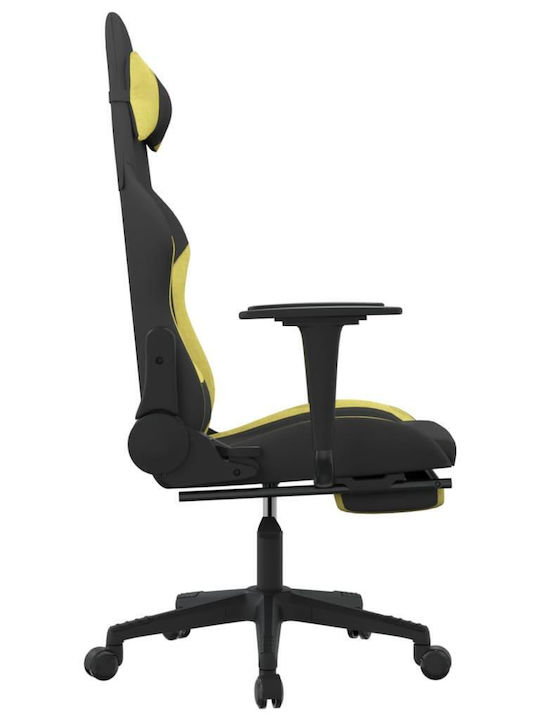 vidaXL 3143748 Gaming Chair with Footrest Black / Light Green