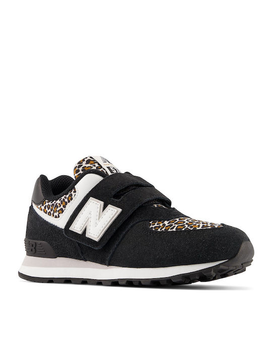 574 Kids Sneakers with Scratch Black