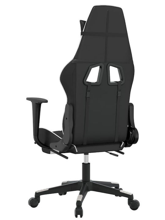 vidaXL 3143769 Gaming Stuhl mit Fußstütze Black / White