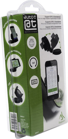 Auto-T GPS Smartphone Support Car Mobile & Tablet Mount with Adjustable Hooks Black