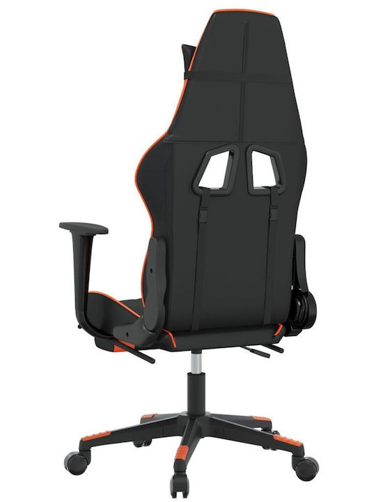 vidaXL 345528 Gaming Stuhl mit Fußstütze Black / Orange