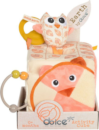 Dolce Activity Cube Cube of the Earth made of Fabric with Sounds for 0++ Months