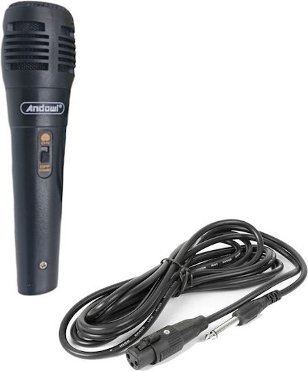 Andowl Wired Karaoke Microphone Q-MIC544 Q-MIC544 Black